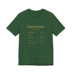 Dachshund Composition Tee