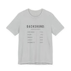 Dachshund Composition Tee