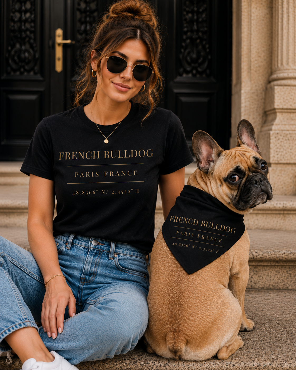 Frenchie Heritage Bandana, black