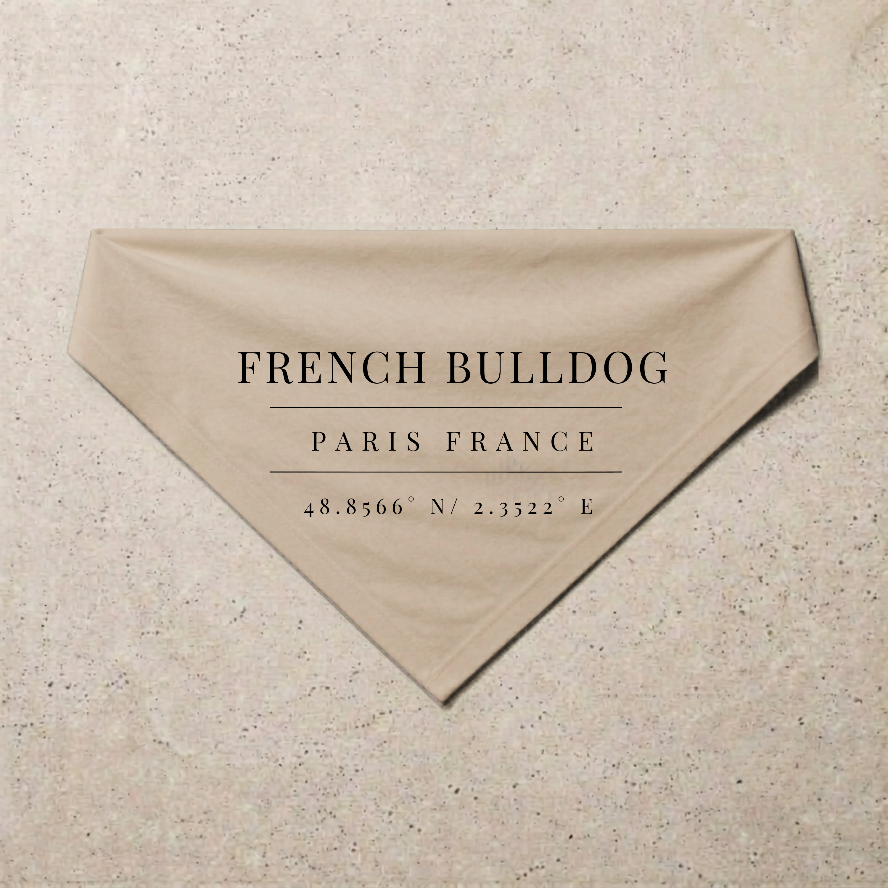 Frenchie Heritage Bandana, sand