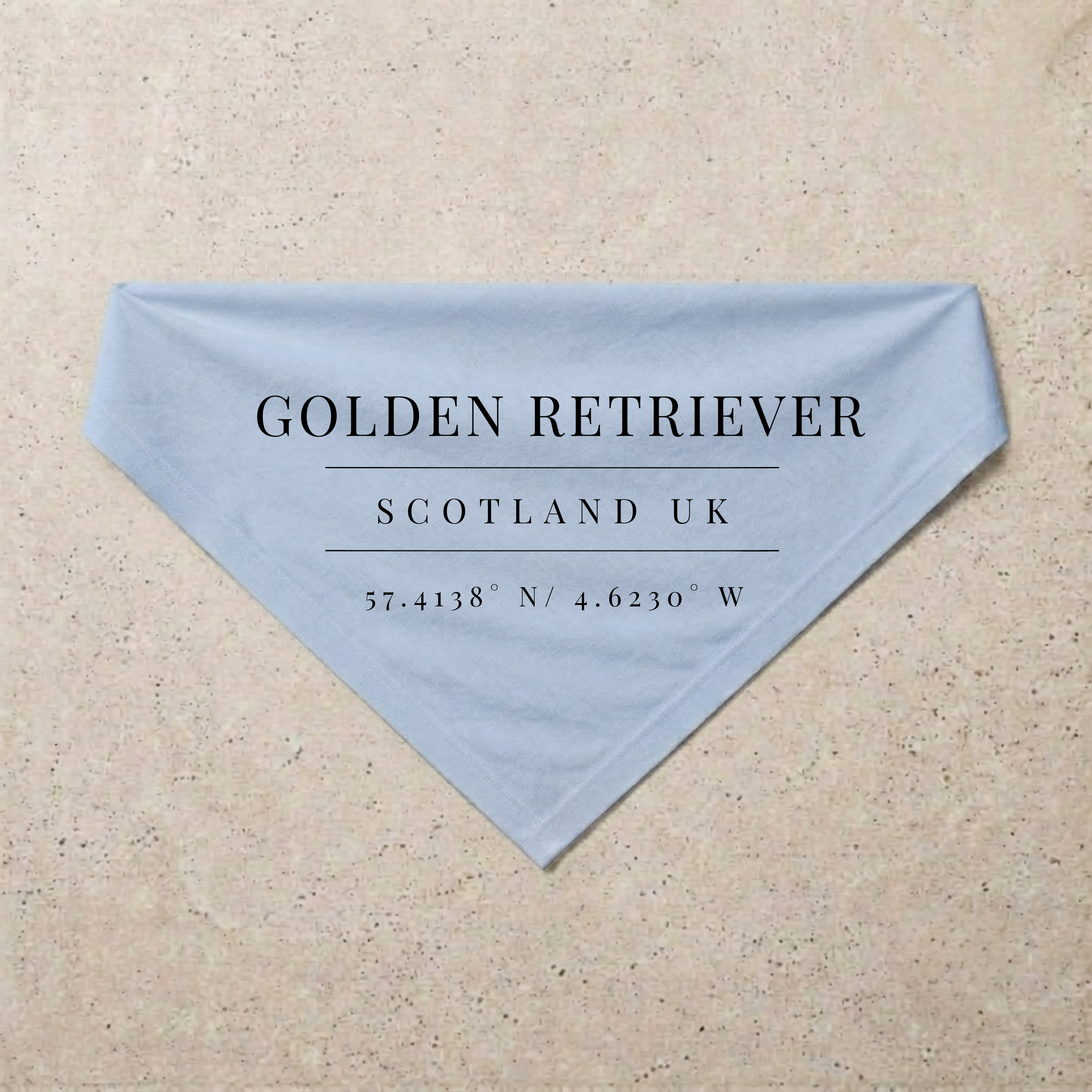 Golden Retriever Heritage Bandana, blue