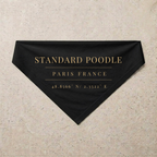 Standard Poodle Heritage Bandana, black