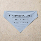 Standard Poodle Heritage Bandana, blue