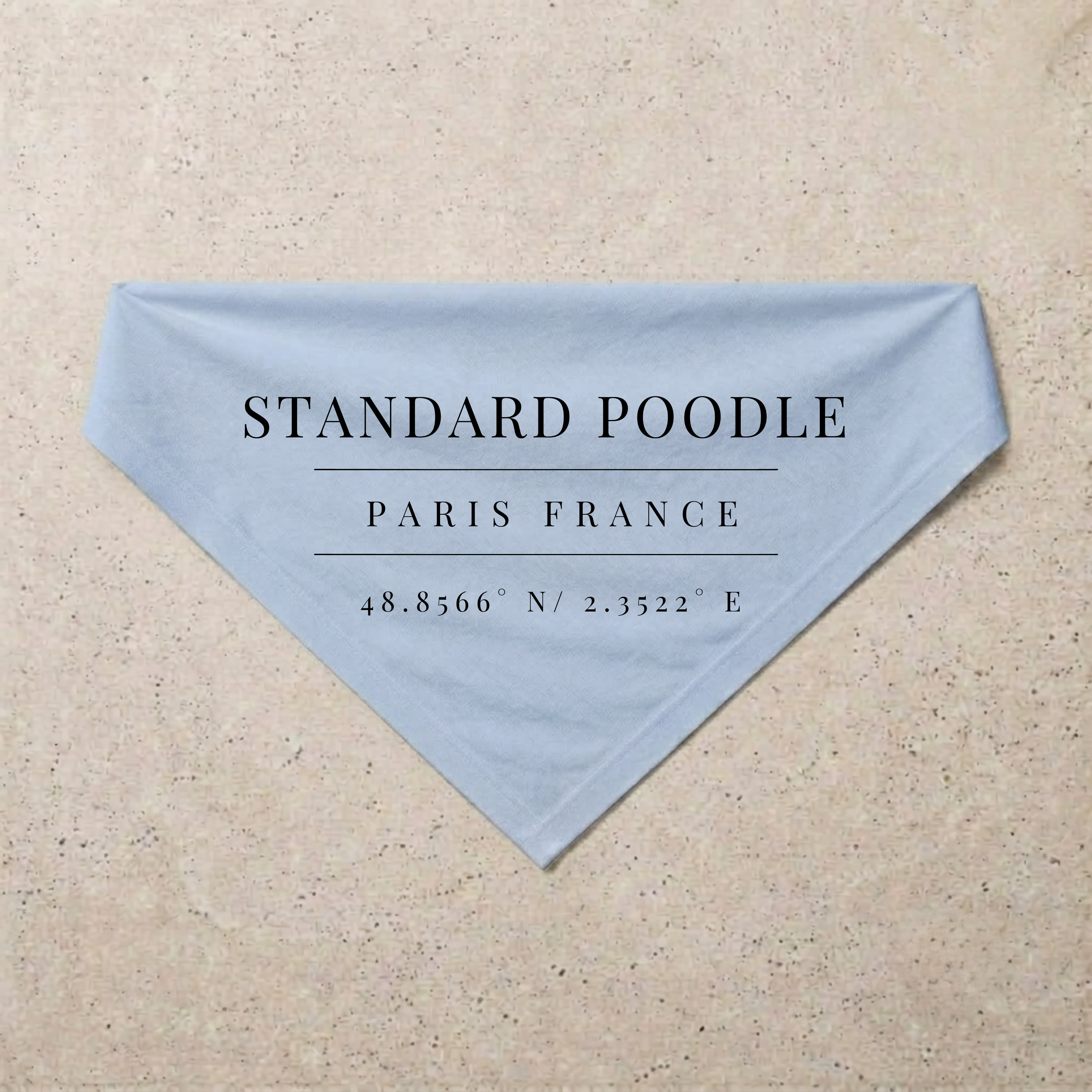 Standard Poodle Heritage Bandana, blue