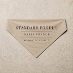 Standard Poodle Heritage Bandana, sand