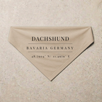 Dachshund Heritage Bandana, sand