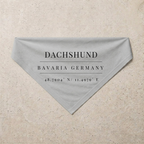 Dachshund Heritage Bandana, grey