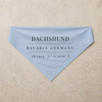 Dachshund Heritage Bandana, blue
