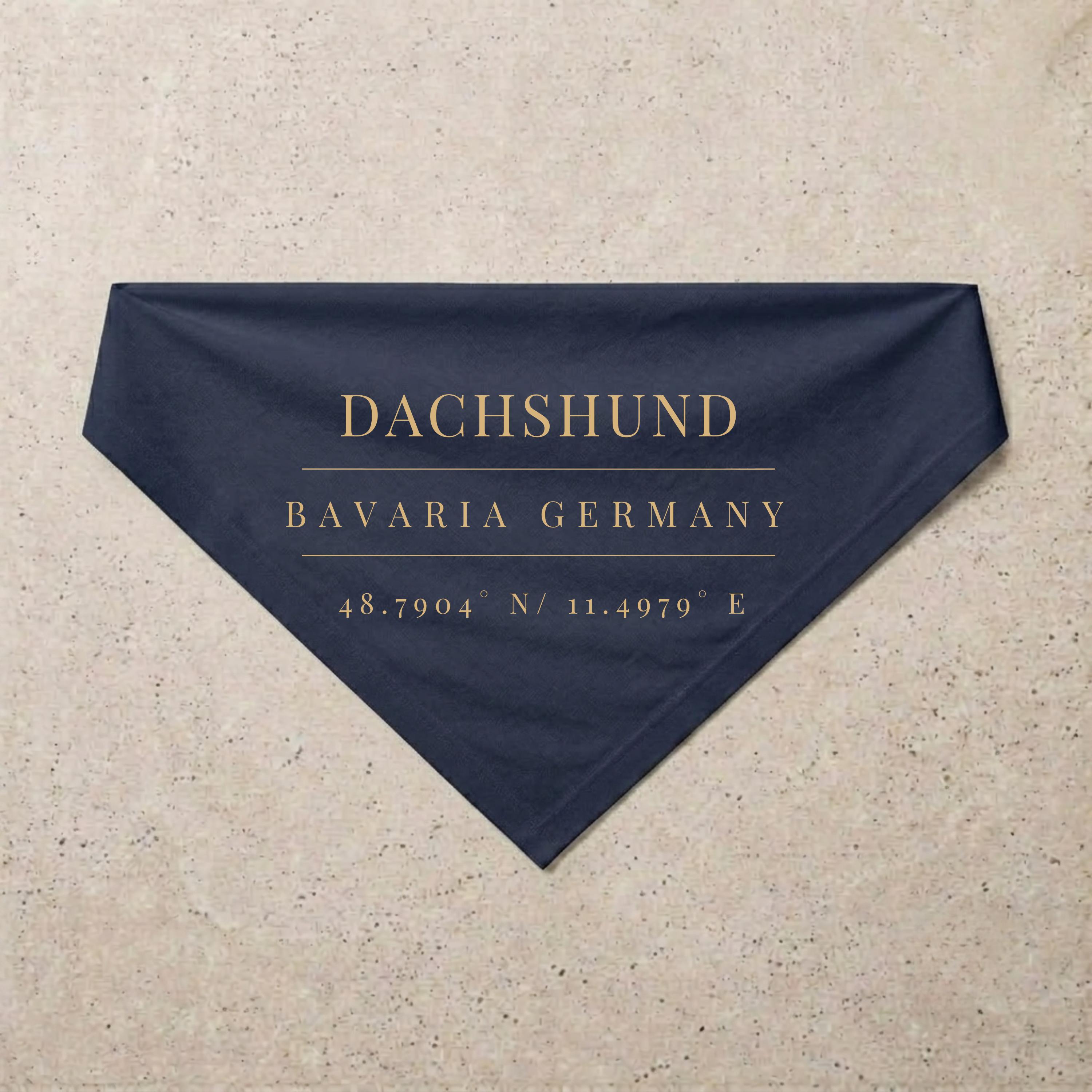 Dachshund Heritage Bandana, navy