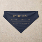 Dachshund Heritage Bandana, navy