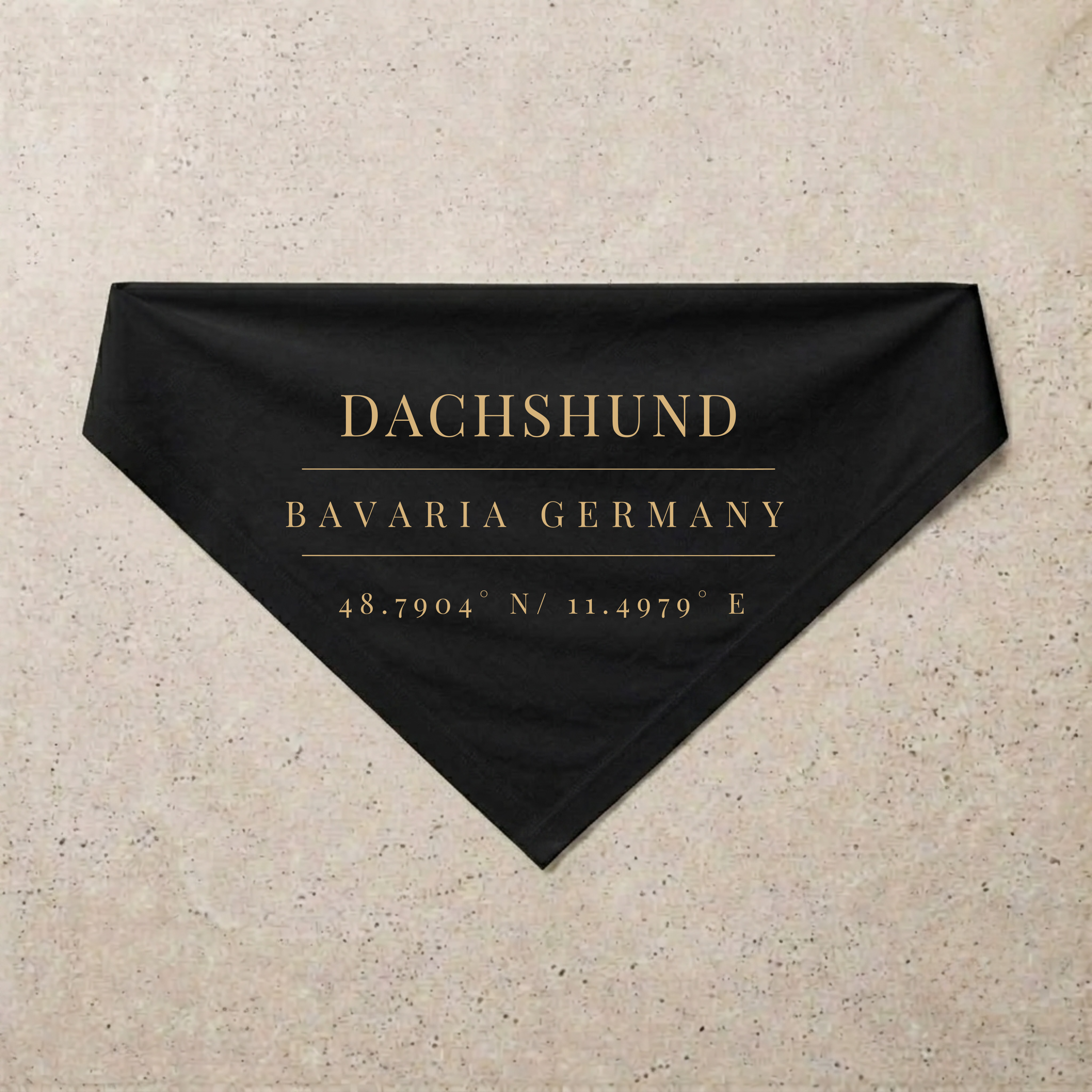 Dachshund Heritage Bandana, black
