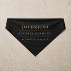 Dachshund Heritage Bandana, black