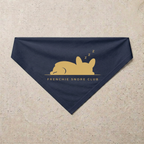 Frenchie Snore Club Bandana, navy