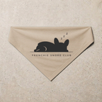 Frenchie Snore Club Bandana, sand