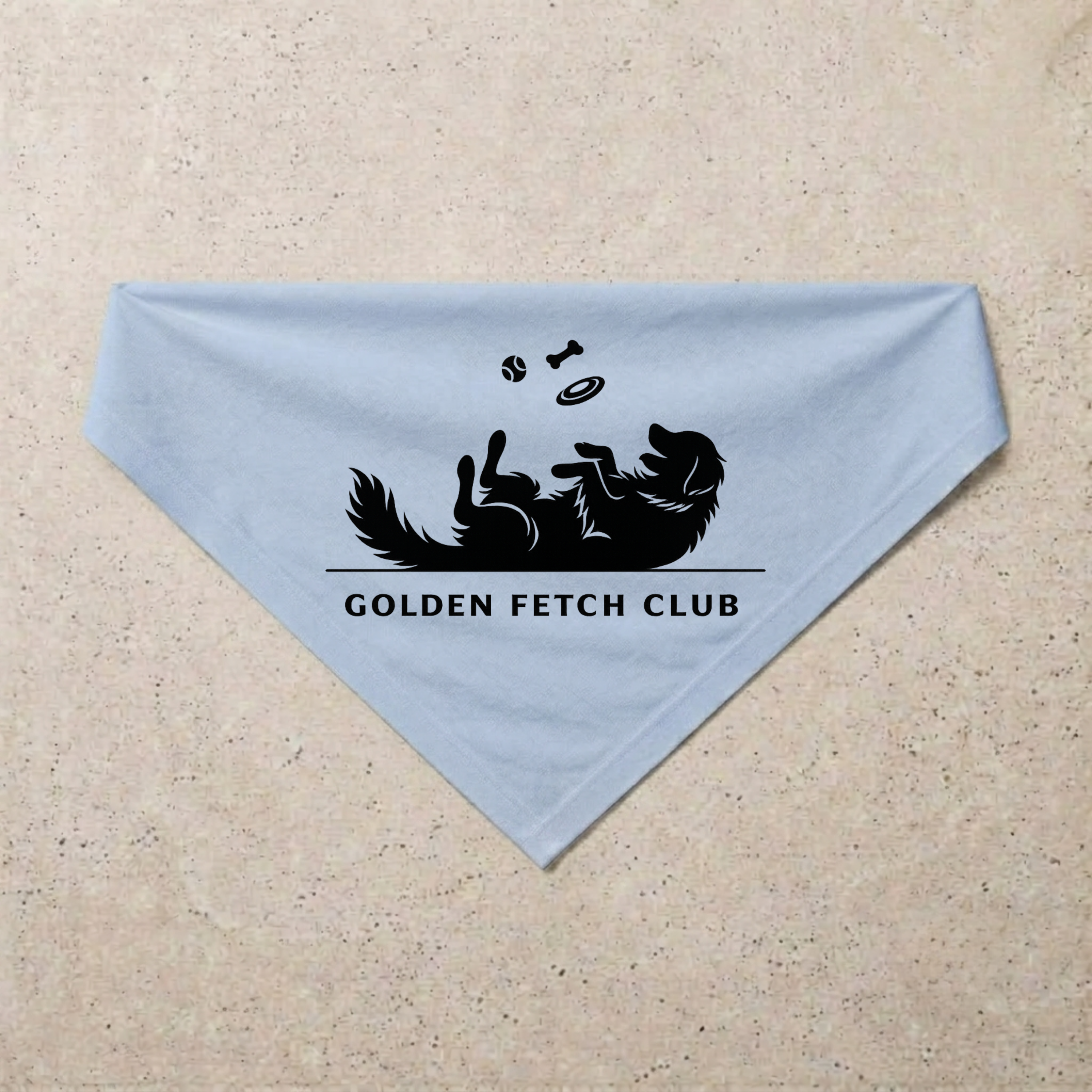 Golden Retriever Fetch Club Bandana, blue