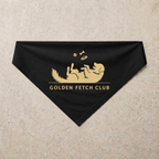 Golden Retriever Fetch Club Bandana, black