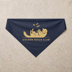 Golden Retriever Fetch Club Bandana, navy