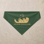 Golden Retriever Fetch Club Bandana, green