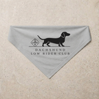 Dachshund Low Rider Club Bandana, grey