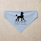 Poodle Curl Club Bandana, blue