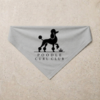 Poodle Curl Club Bandana, grey