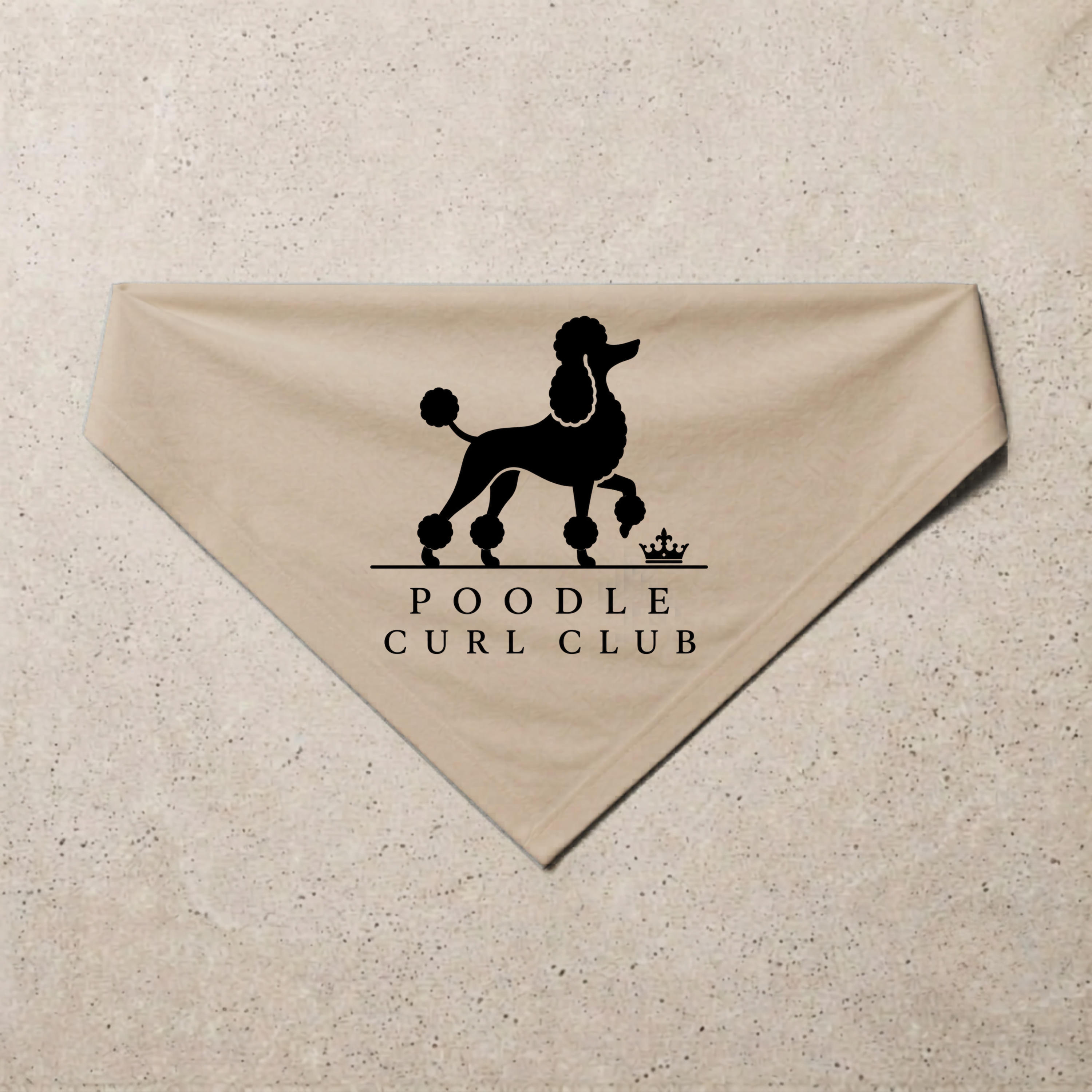 Poodle Curl Club Bandana, sand