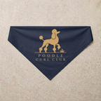 Poodle Curl Club Bandana, navy