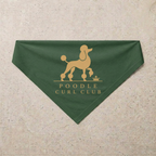 Poodle Curl Club Bandana, green