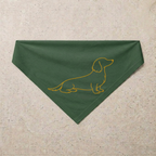 Dachshund Signature Bandana, green
