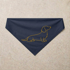 Dachshund Signature Bandana, navy