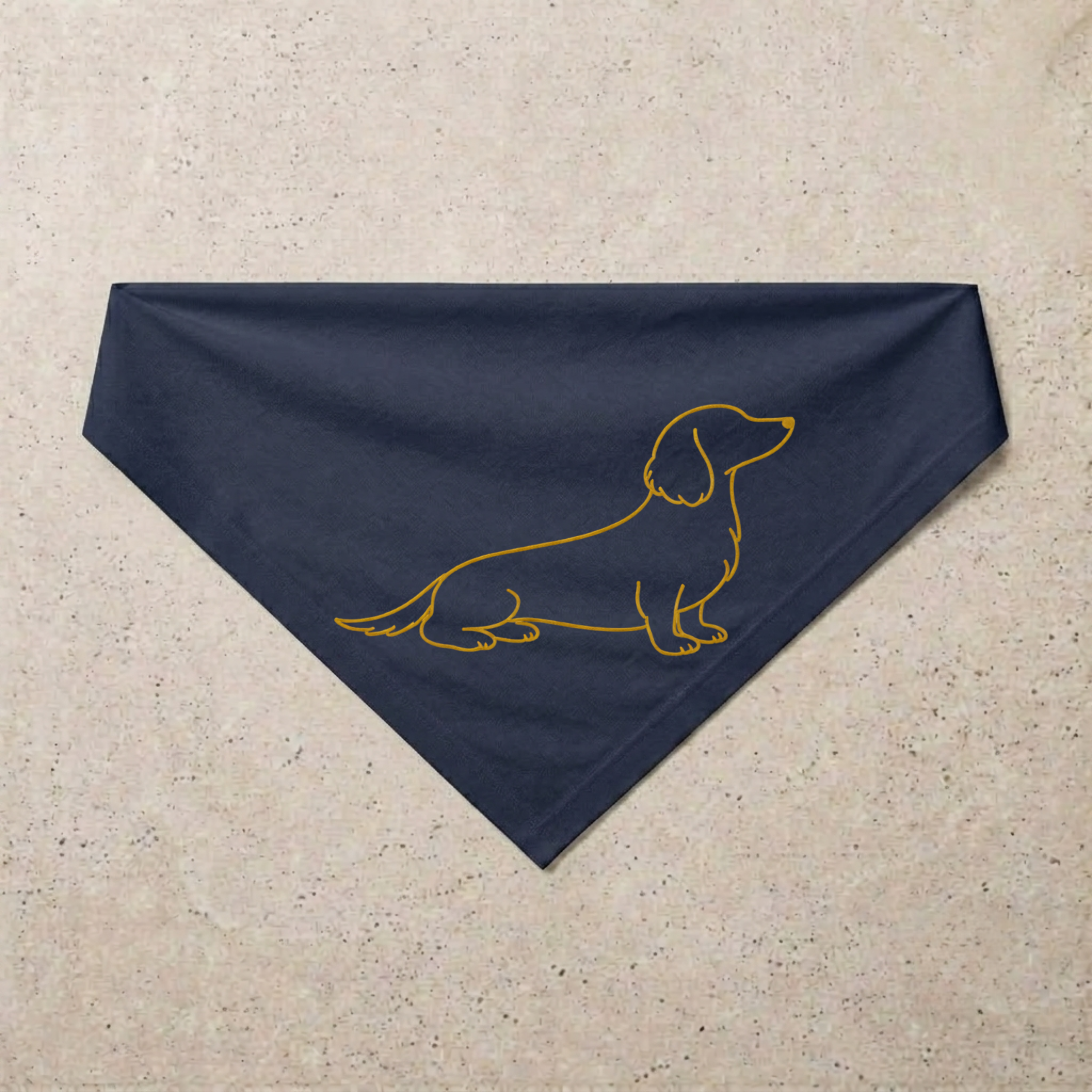 Dachshund Signature Bandana, navy