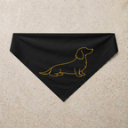 Dachshund Signature Bandana, black