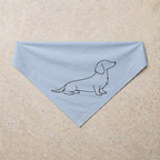 Dachshund Signature Bandana, blue