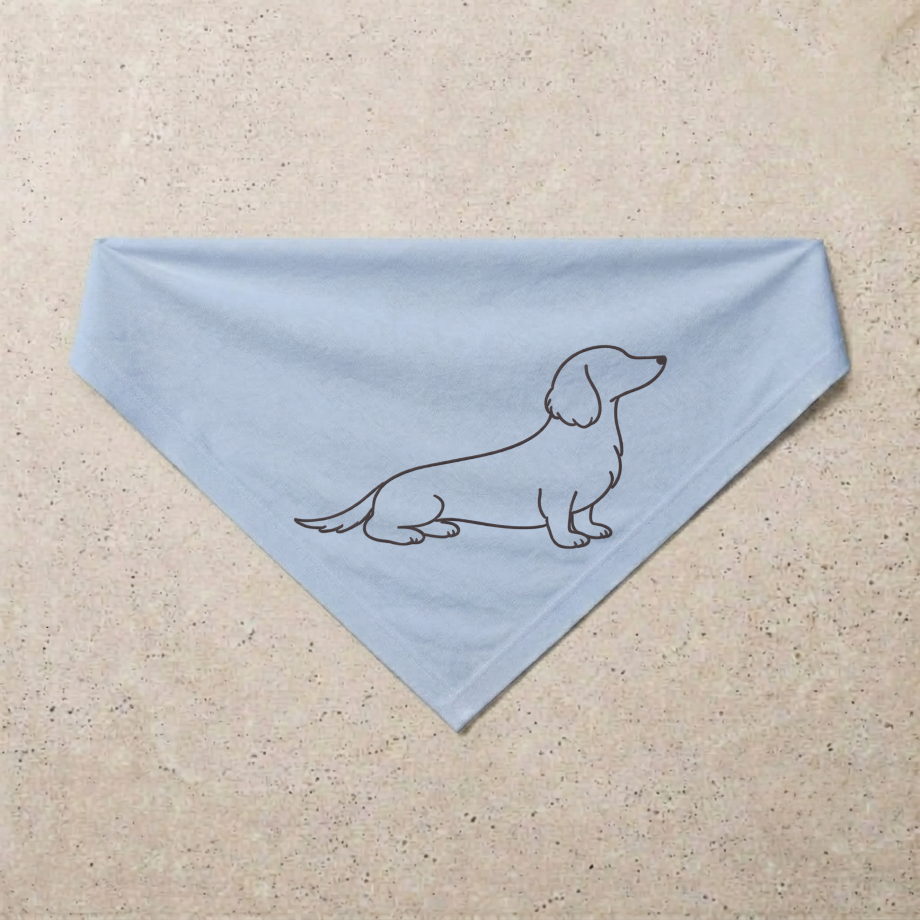Dachshund Signature Bandana, blue