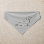 Dachshund Signature Bandana, grey
