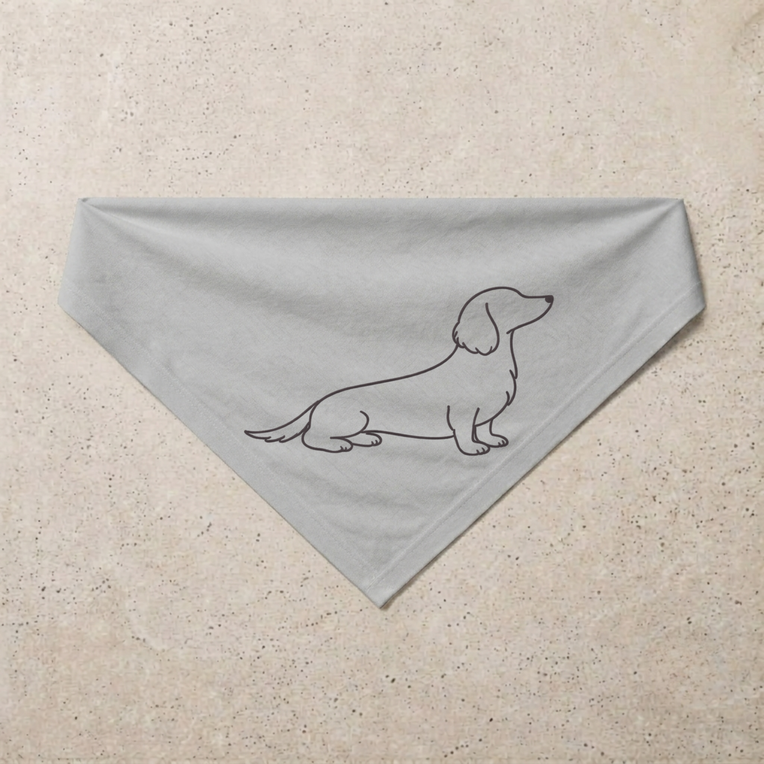 Dachshund Signature Bandana, grey