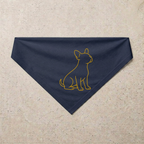 Frenchie Signature Bandana, navy