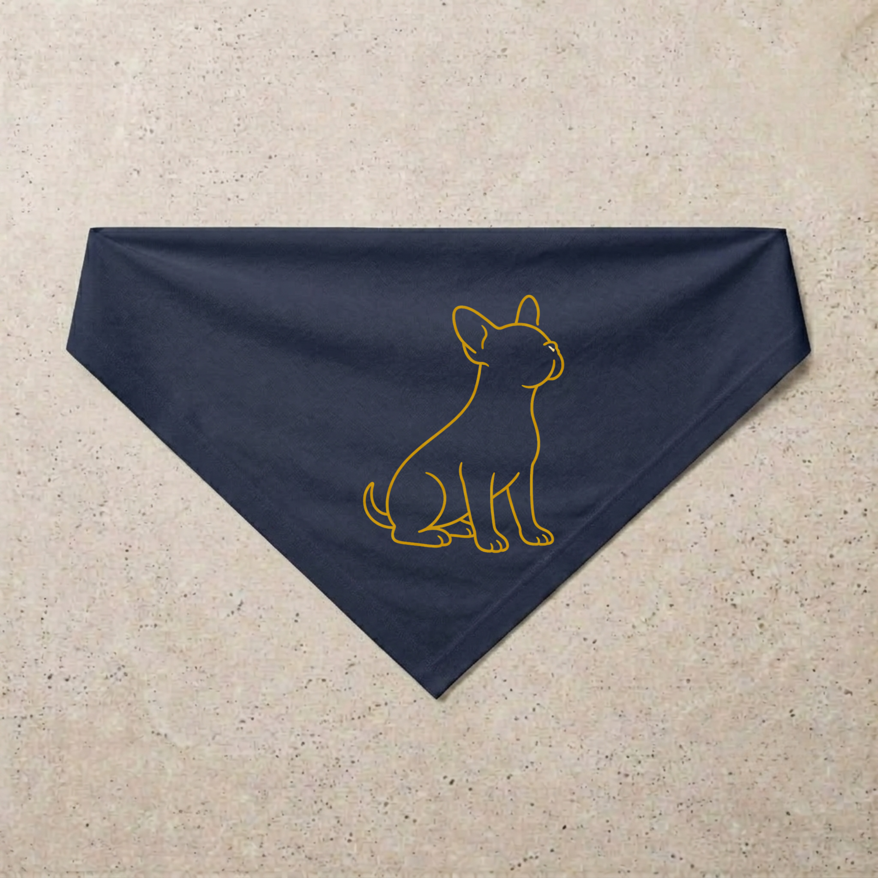 Frenchie Signature Bandana, navy
