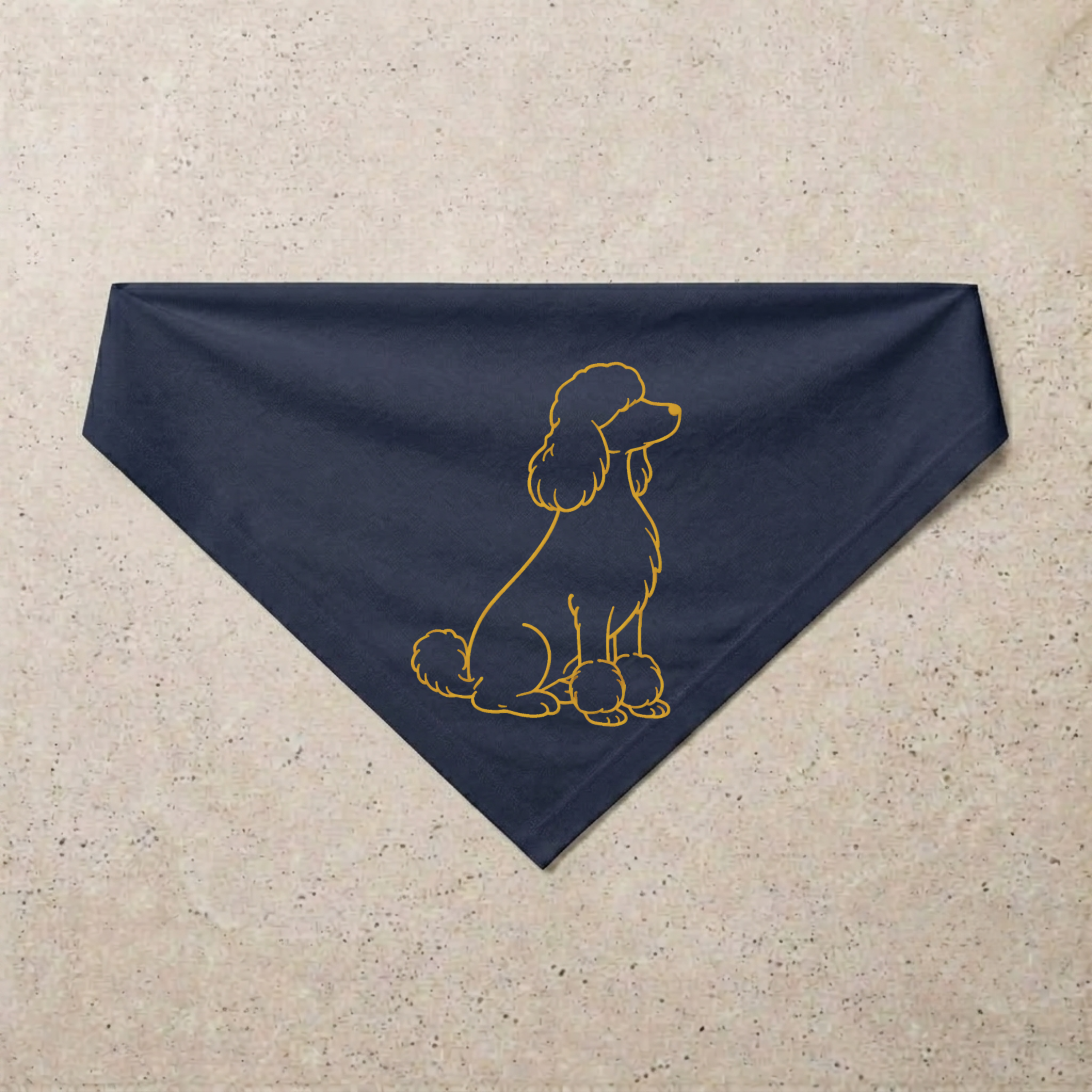 Poodle Signature Bandana, navy