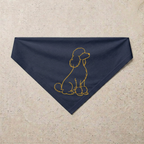 Poodle Signature Bandana, navy