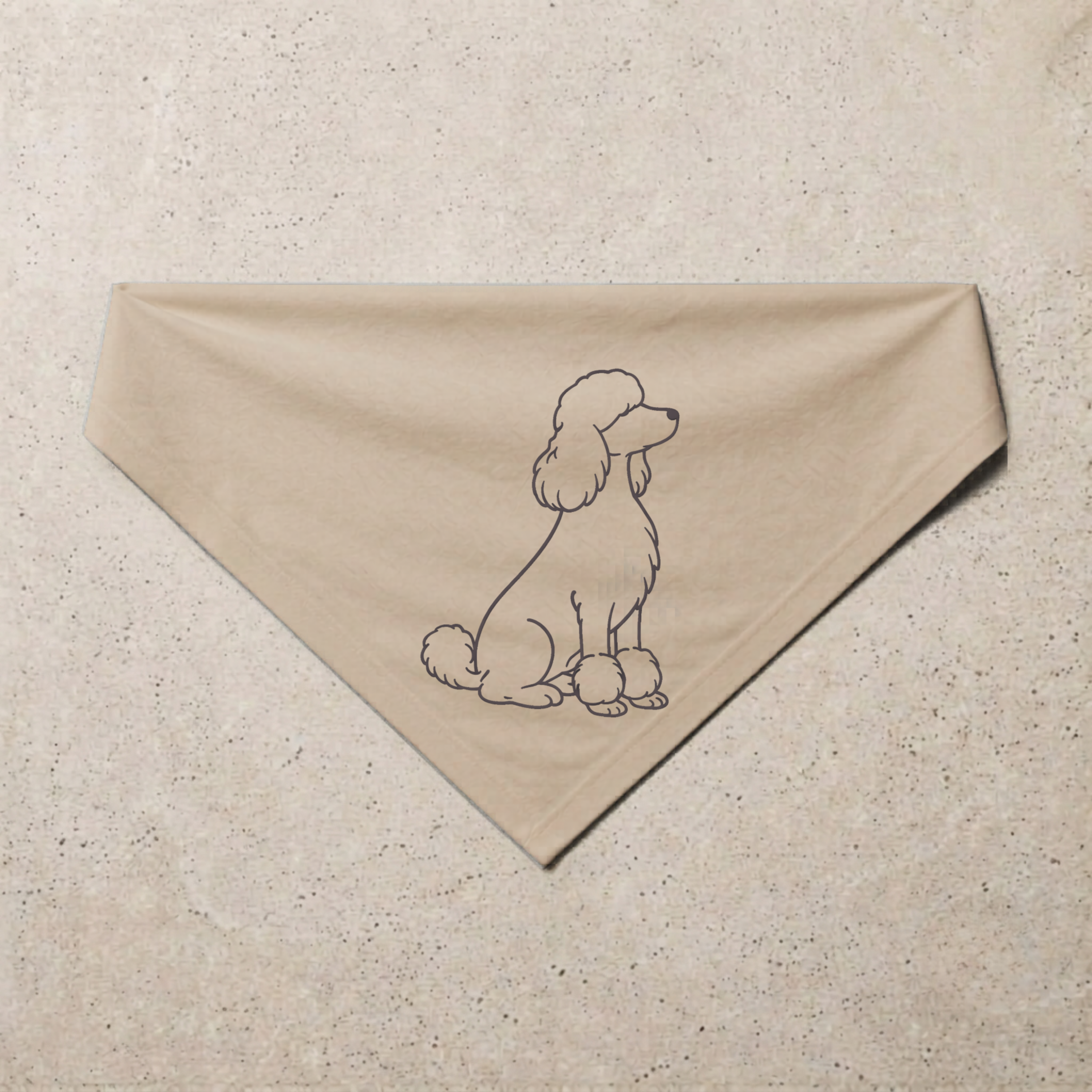 Poodle Signature Bandana, sand