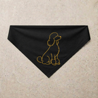 Poodle Signature Bandana, black