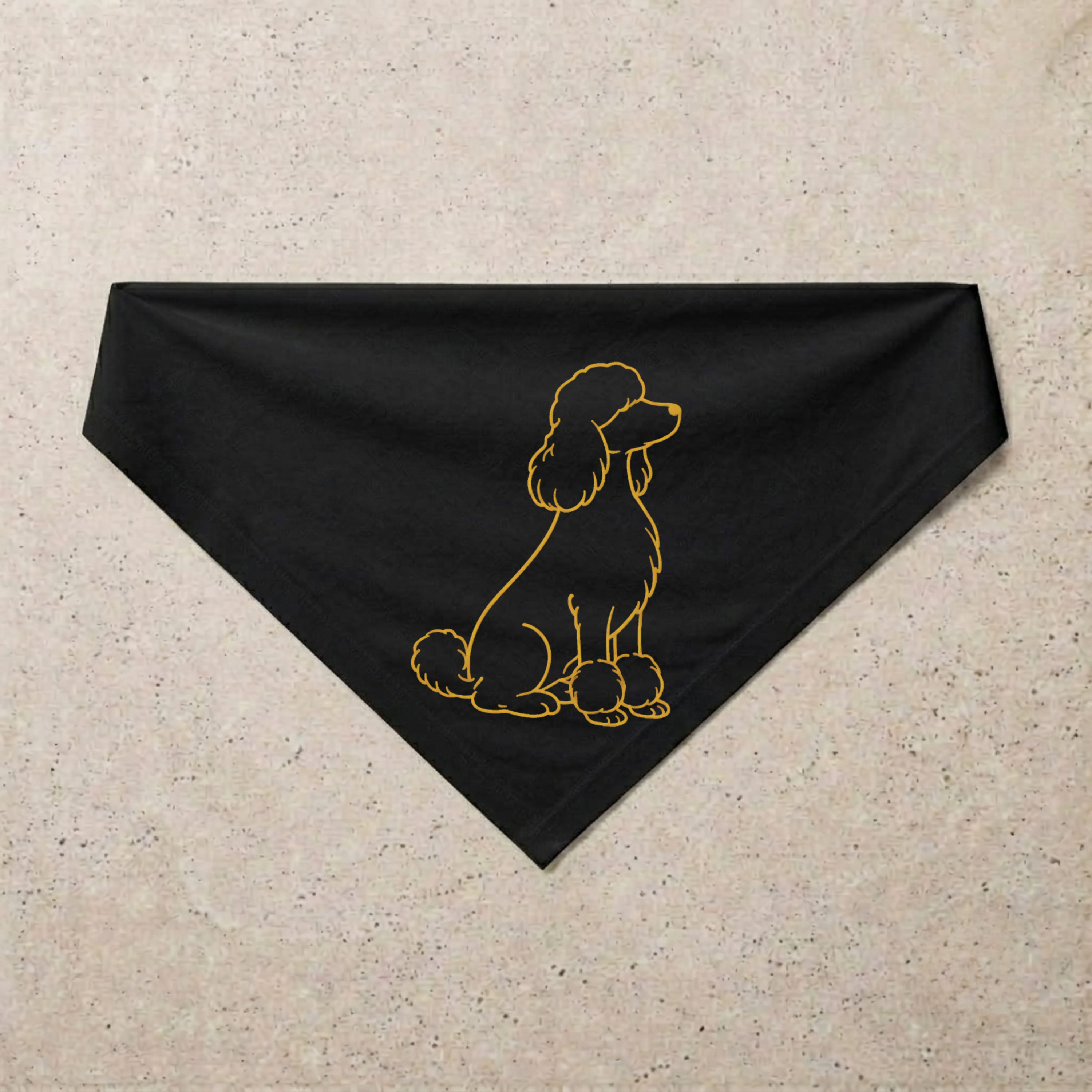 Poodle Signature Bandana, black