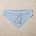 Poodle Signature Bandana, blue