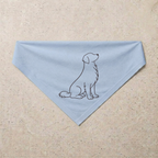 Golden Retriever Signature Bandana, blue