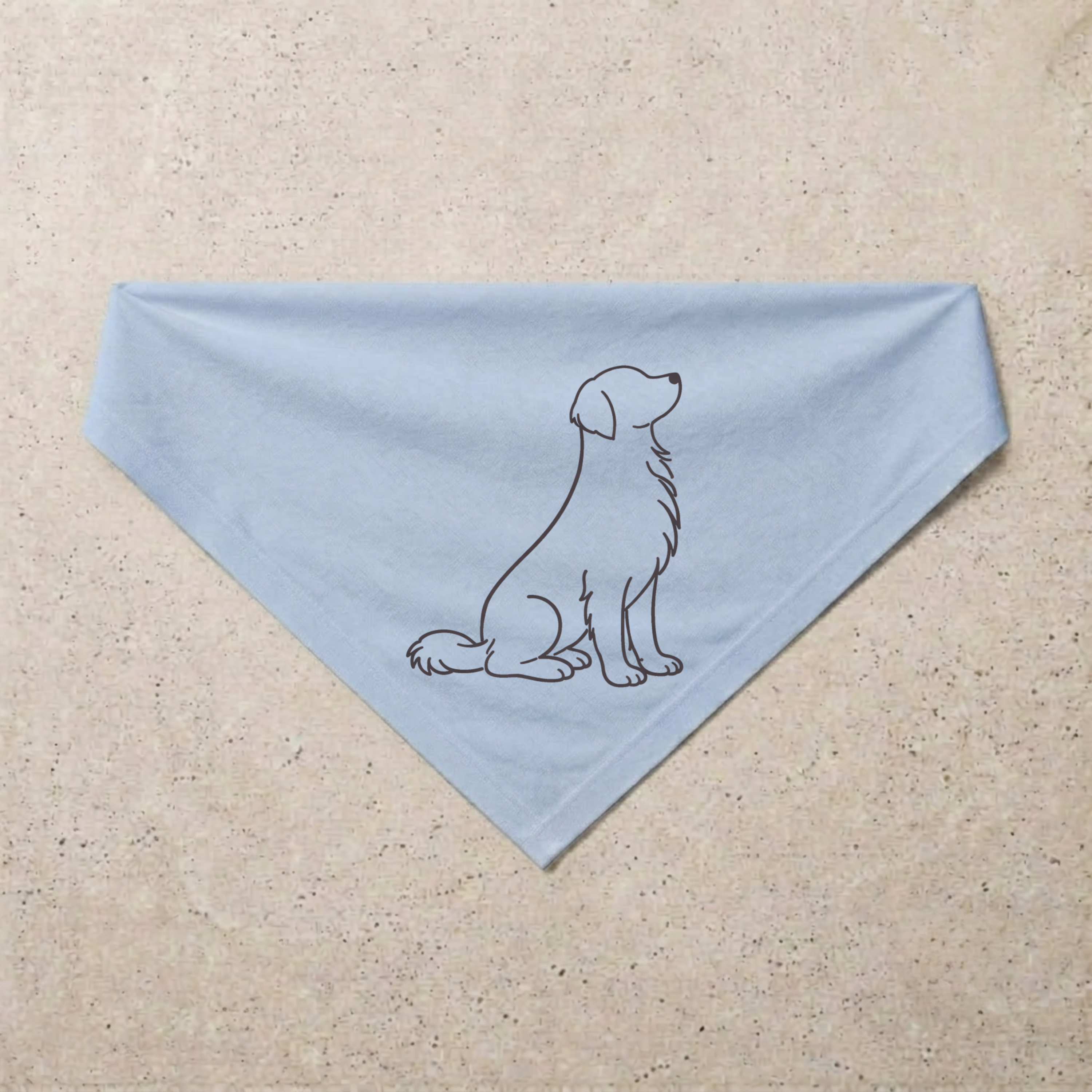 Golden Retriever Signature Bandana, blue