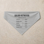 Golden Retriever Composition Bandana, grey