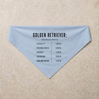 Golden Retriever Composition Bandana, blue