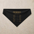 Frenchie Composition Bandana, black