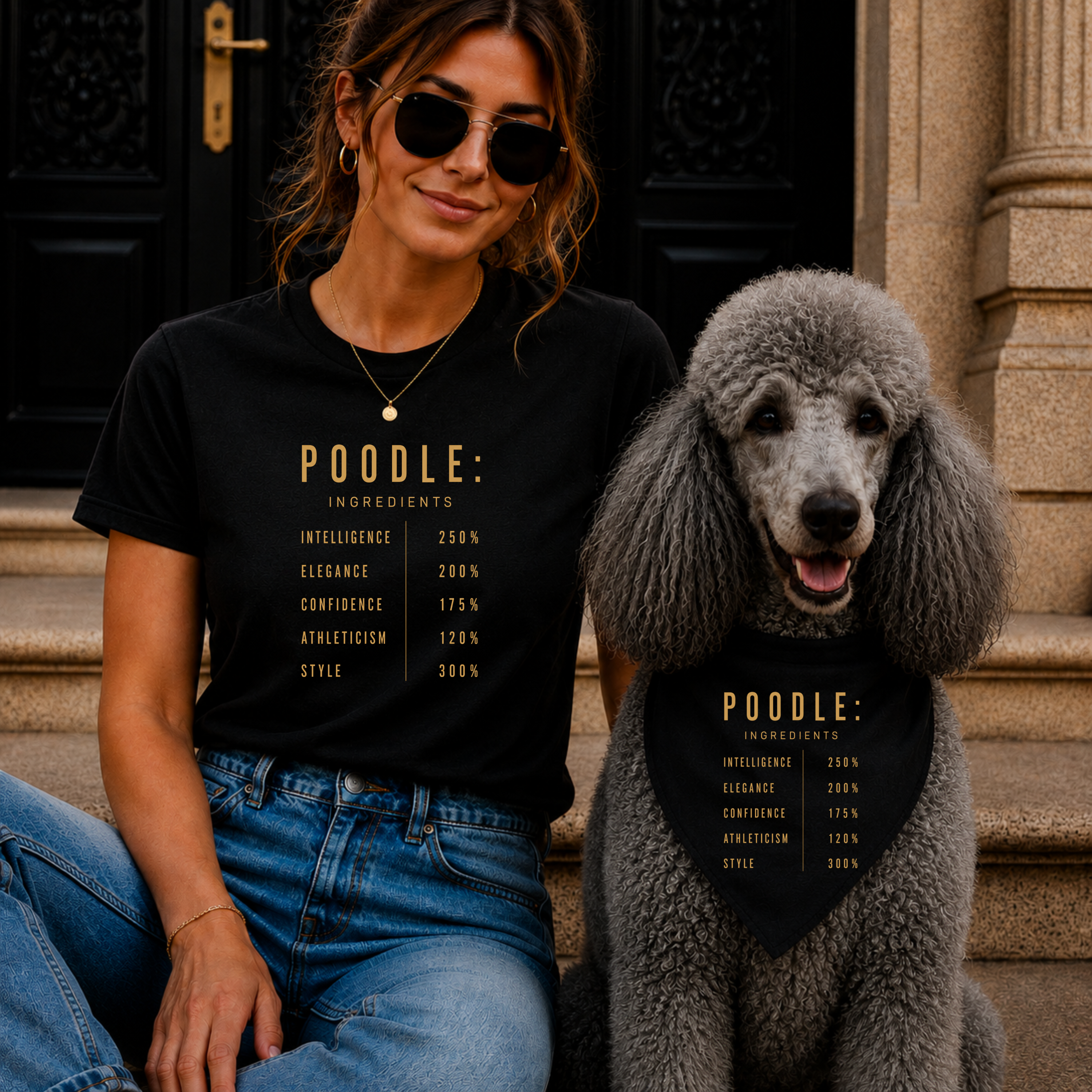 Poodle Composition Tee